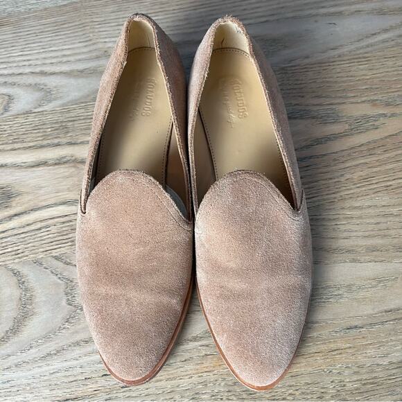 Soludos Sophia Suede Block Heel Loafers Tan Drivers Women’s Size 8 - Picture 6 of 9